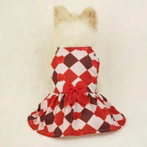 Robe de compagnie de taille élastique pour chiens