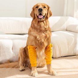 Vêtements pour chiens Coude Protecteur Jambe Bretelles avec bande élastique Boucle en plastique Tissu nervuré Manches de récupération réglables Genouillère