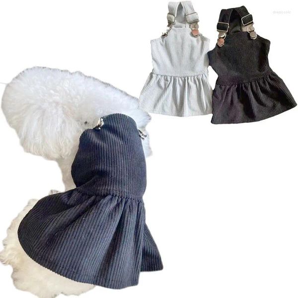 Vêtements pour chiens Est Robe pour petits et moyens chiens Bleu Noir Chiwawa Yorkie Terrier Chiot Sangle Jupe Vêtements Costume XXL