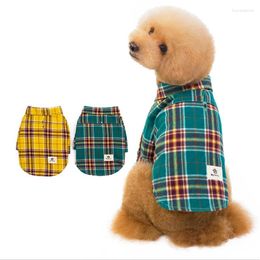 Hondenkleding UITSTEKENDE ELITE SPANKER Pet Plaid Coat Kleding Puppy Harnas Vest Katoen