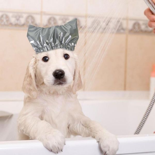 Ropa para perros Excelente sombrero para mascotas Gorro de ducha de larga duración Cubierta para orejas de baño Suministros prácticos fáciles de usar