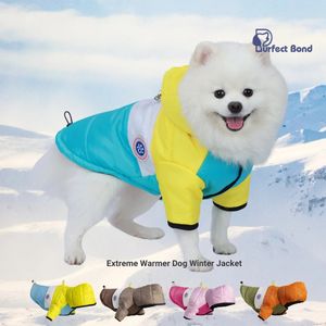 Vêtements pour chiens Veste d'hiver pour chien extrêmement chaude, sweat à capuche pour chien, coupe-vent, imperméable, manteau chaud pour chien, vêtements pour animaux de compagnie par temps froid 231023