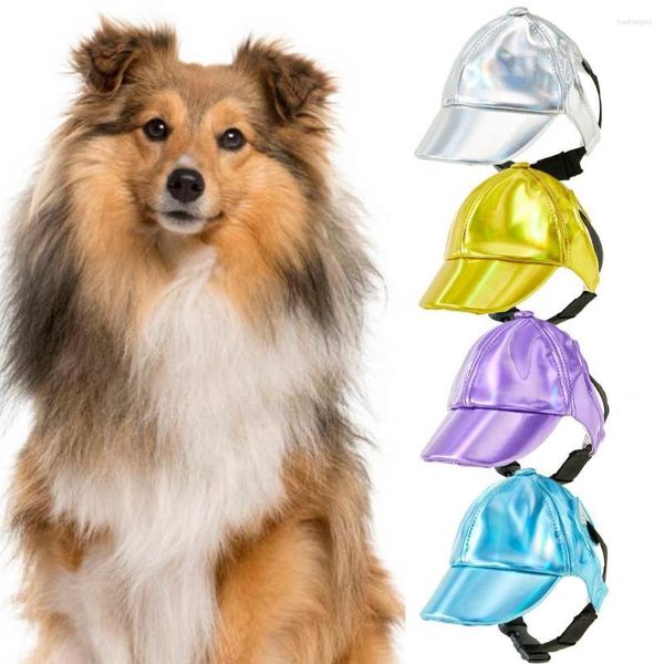 Vêtements pour chiens accrocheur chapeau de soleil pour animaux de compagnie lavable en Machine résistant aux UV habillage chiot visière couvre-chef décoration