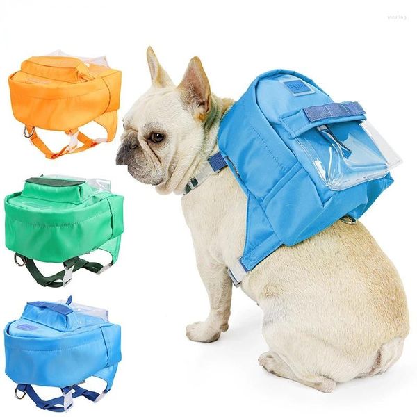 Vêtements de chien Sac à dos de mode Voyage en plein air Accessoires de chiot portables Sacs pour grands chiens Chat Stuff Fournitures pour animaux de compagnie sans harnais