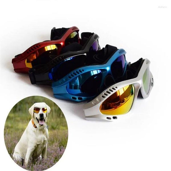 Vêtements de chien Mode Big Lunettes de soleil Grands lunettes pour animaux de compagnie Professionnel Anti Lumière ultraviolette Protéger Lunettes Lunettes pour chiens énormes