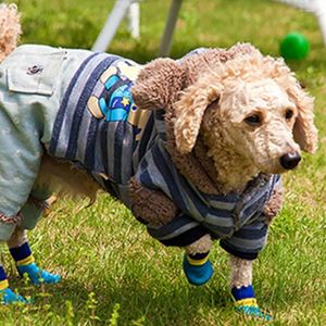 Vêtements pour chiens bottes de mode 7 couleurs extensibles 5 tailles protecteur de chaussettes pour animaux de compagnie respectueux de la peau résistant à l'usure