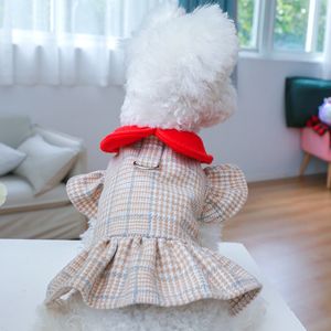 Hondenkleding modehond jas jurk winter huisdier kabelboom jurk chihuahua puppy kleding