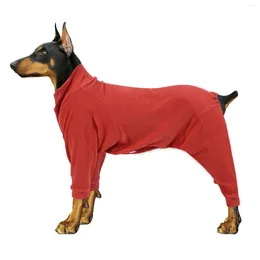 Hondenkleding mode mode hoge elasticiteit herfst en winterhonden warme sweatshirts grote huisdierenkleding dragen reisspel anti-koude kleding