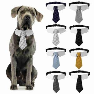 Vêtements pour chiens Mode Accessoires pour animaux de compagnie Tuxedo Bow Ties Cravate Saliva Serviette Cravate Collier Formel