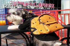 Hondenkleding mode huisdiertas casual puppy zak buiten teddy schnauzer Franse bulldog backpack brief geprinte kleine tassen48497093310842