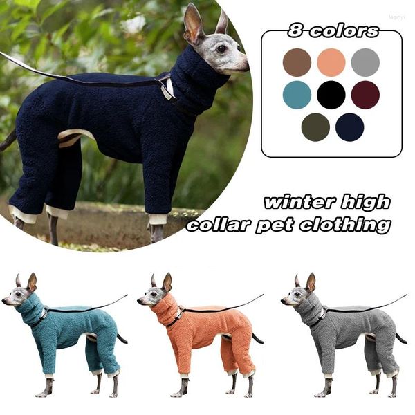 Vêtements pour chiens Mode Vêtements pour animaux de compagnie Hiver Col roulé Whippet Peluche Italien Greyhound Manteau Gree Bedlington Petite Veste Moyenne