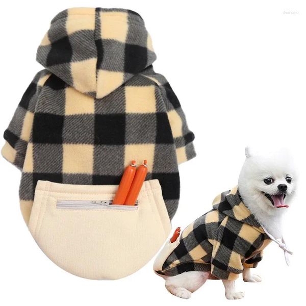 Pense de perros Fashion Pet Hoodie Big y Medium Puppy Cat Sweater de bolsillo Pug Pug Teddy Fadou Schnauzer Autumn Winter Algodón de algodón