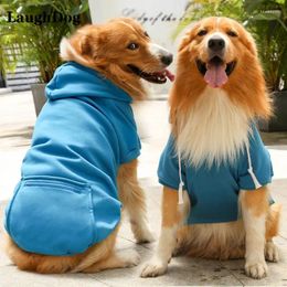Sweat à sweat à animal de compagnie de mode pour chiens avec fermeture à glissière de poche pull solide pour moyen de chiens moyens de chiens dorés