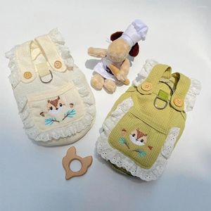 Vêtements pour chiens Mode Pet Outfit Doux Petit Moyen Chiot Chat Robe Printemps Été Sans Manches Vêtements Accessoires