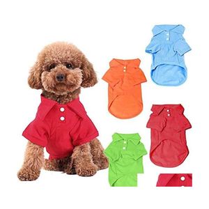Hondenkleding mode shirts lente zomer sweatshirts colorf huisdier kleding poromeer materiaal voor kleine druppel levering huizen tuin smeekbede dhg4g