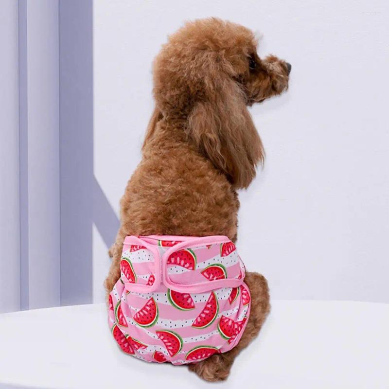 Roupa de cachorro elegante fralda conveniente respirável calça sanitária fácil de usar para período menstrual