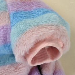 Vêtements pour chiens Vêtements pour animaux de compagnie à la mode Robes d'hiver confortables Pull Jupe avec anneau de traction Chiot chaud en peluche pour petit