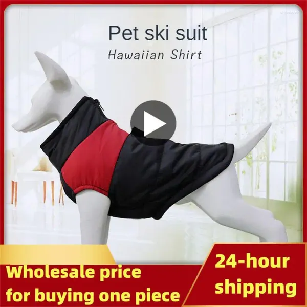 Traje de esquí de mascotas de moda para perros ropa de carga de algodón segura y práctica para algodón