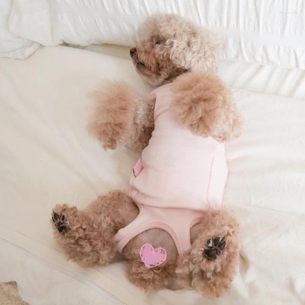 Vêtements pour chiens vêtements féminins pyjamas fille vêtements enveloppement de nombril