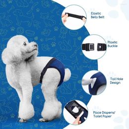 Vêtements pour chiens culotte femelle couches réutilisables pour chiens