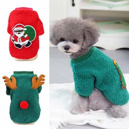 Vêtements pour chiens Festival Vêtements pour animaux de compagnie Pull d'hiver pour petits chiens Yorkshire Poodle Pulls de Noël Chiot Chat Sweats à capuche Ubranie Dla Psa
