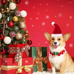 Appareils pour chiens Festive Headwear Santa Hat Hats Adorables Costumes de Noël anti-automne