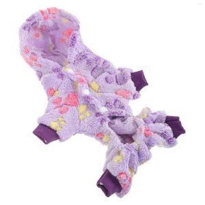 Vêtements pour chiens Vêtements en flanelle Tenues pour animaux de compagnie Costume à capuche Chiens Petits Costumes Veste Chapeau Chiot