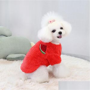 Hondenkleding Flanel Sweater Pet Dog Fleece Hoodie Oranje Accessoires Keep warme kleding Fashion Puppy Supplies Coat Herfst Winter 7 5 DHKAX