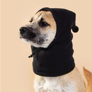 Hondenkleding Fleece hoed Drawstring Aanpassing voor honden pure kleur puppy winter warme pet huisdier transformatie grappige accessoires