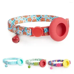 Collier floral de vêtements pour chiens avec support 18-30 cm de taille réglable Positionnement du cou accessoires pour petits chiens moyens moyens