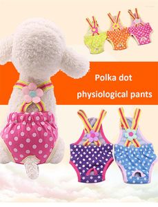 Chien Vêtements Fleur Pet Menstruel Pantalon Chat Physiologique Sécurité Jarretelles Sous-Vêtements Shorts Réutilisable Durable Vêtements