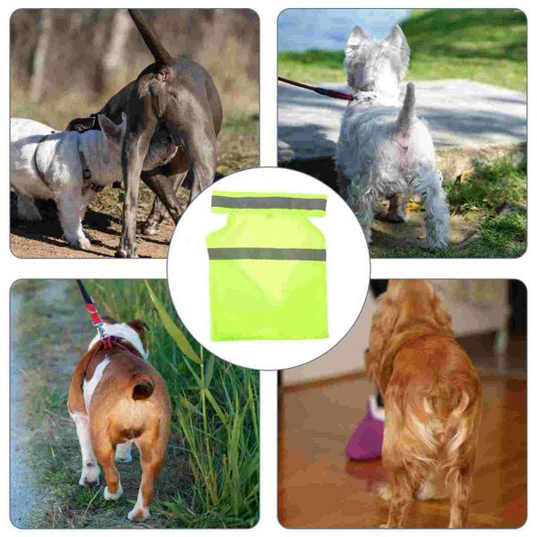 Vêtements pour chiens Gilet fluorescent réfléchissant pour chiens Vêtements pour animaux de compagnie Gilets de sécurité Robes Veste Polyester Chiot