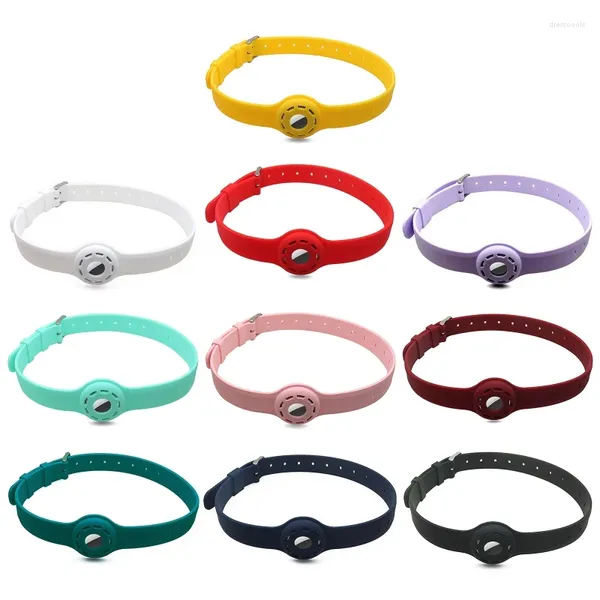 Ropa para perros para collar de gato Tenedor de Apple Collares de silicona suaves Longitud ajustable