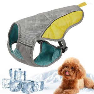 Vêtements pour chiens pour chiens réglable respirant vêtements à dégagement rapide harnais de refroidissement gilet d'été manteau réfléchissant en maille