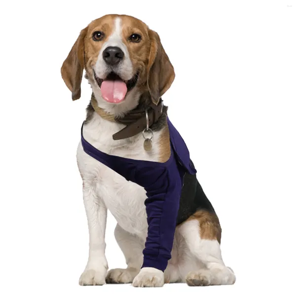 Vêtements pour chiens pour chiens anti-léchage protecteur à manches de la jambe de la jambe de la jambe de front résistant aux entorses articulaires