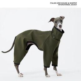 Vêtements pour chiens Veste de chien épaisse coupe-vent à quatre pattes Whipbit Greyhound imperméable chaud manteau de chien imperméable concepteur vêtements pour chiens accessoires pour chiens 231024