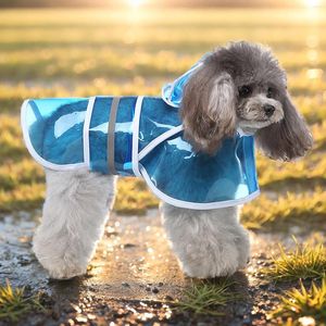 Vêtements de chien quatre saisons imperméable pour animaux de compagnie grands et petits chiens conception transparente activités de plein air gilet de sauvetage supplémentaire