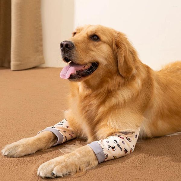 Vêtements de chien Genouillères de jambe avant pour chiens Récupération Bandage Manches Anti-léchage Soulagement de la douleur Coude Support Petit Moyen Grand Accessoires