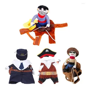 Hondenkleding grappig Halloween Dogs Cowboy -kostuums Pet Costume Accessories voor PO Props Festival Parade Party Travel