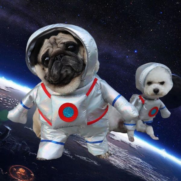 Ropa para perros Ropa divertida para mascotas para perros Traje espacial Ropa de cosplay Ropa para cachorros Disfraces para gatos Fiesta de Halloween Vestido