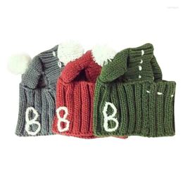 Vêtements de chien drôle Po chapeau pour petites races hiver chaud casquettes costume pour animaux de compagnie