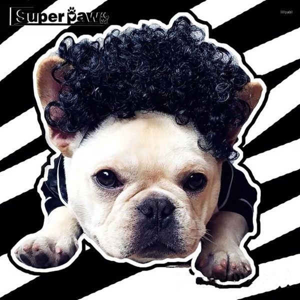 Vêtements pour chiens perruque drôle douce coiffure synthétique chiens mignon cap pour cosplay cosplay costume sophofy soveil charme cadeau cat chat hpc01