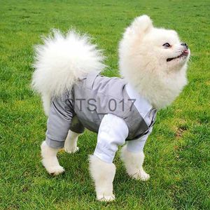 Vêtements pour chiens Gentleman Vêtements pour chiens Costume de fête de mariage Chemise formelle et pour petits chiens Tenue pour animaux de compagnie Halloween Costume de Noël x0904