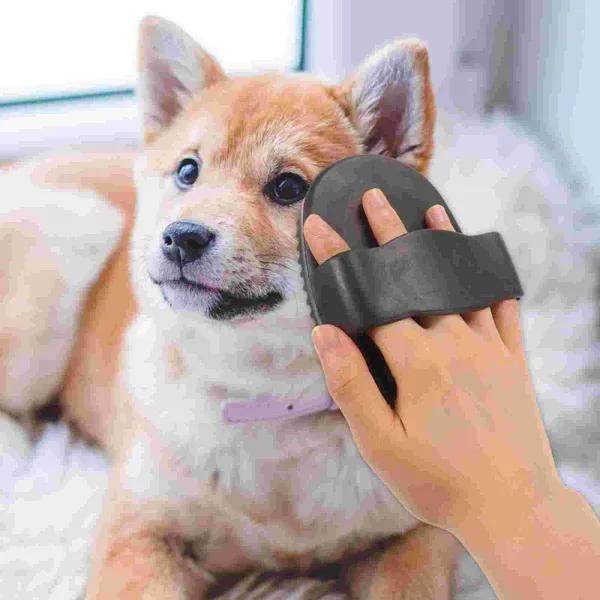 Guantes de vestimenta de perros Cepillo para baño de mascotas gatos pequeños para suministros de limpieza de preparación masajeador