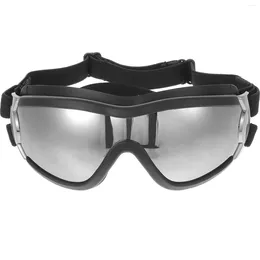 Vêtements pour chiens Lunettes de soleil Protection des yeux avec sangle réglable Ski de voyage coupe-vent imperméable et neige anti-buée pour chat (noir)