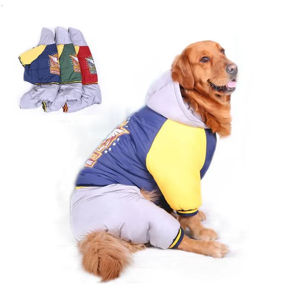 Ropa para perros Golden Retriever Ropa para perros Chaquetas de béisbol de invierno Cálido Labrador Mascota para perros grandes Alaska ubranka dla psa 231120