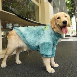 Ropa para perros Golden Retriever Labrador Abrigo de lana grande Ropa de invierno gruesa cálida para chaqueta mediana 50 kg