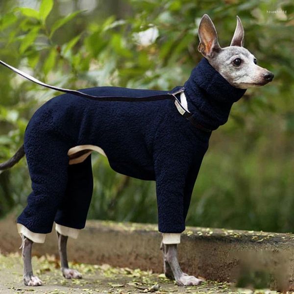 Vêtements pour chiens Greyhound Doberman Manteau Pet Hiver Polaire Col Roulé Gilet Veste Whippet Gree Jumper Vêtements Chauds