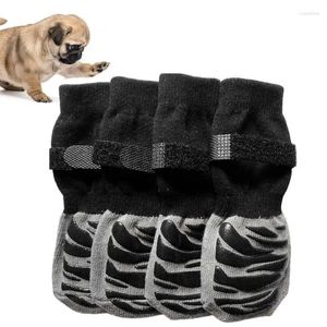 Chaussettes de poignée de vêtements pour chiens Claw Protector Anti-Slip Protection Réglable non glissement pour animaux de compagnie petits chats