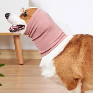 Vêtements pour chiens toilettage cache-oreilles chaud bandeau élasticité soulagement de l'anxiété Protection contre le bruit cou pour animaux de compagnie couverture d'oreille Muff fournitures